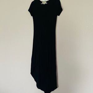 MK 4 for $30💜 Long Asymmetrical Black Dress